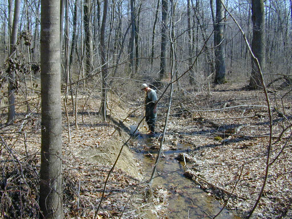Field photo showing stream conditions at site SBPA-117-R-2000-02