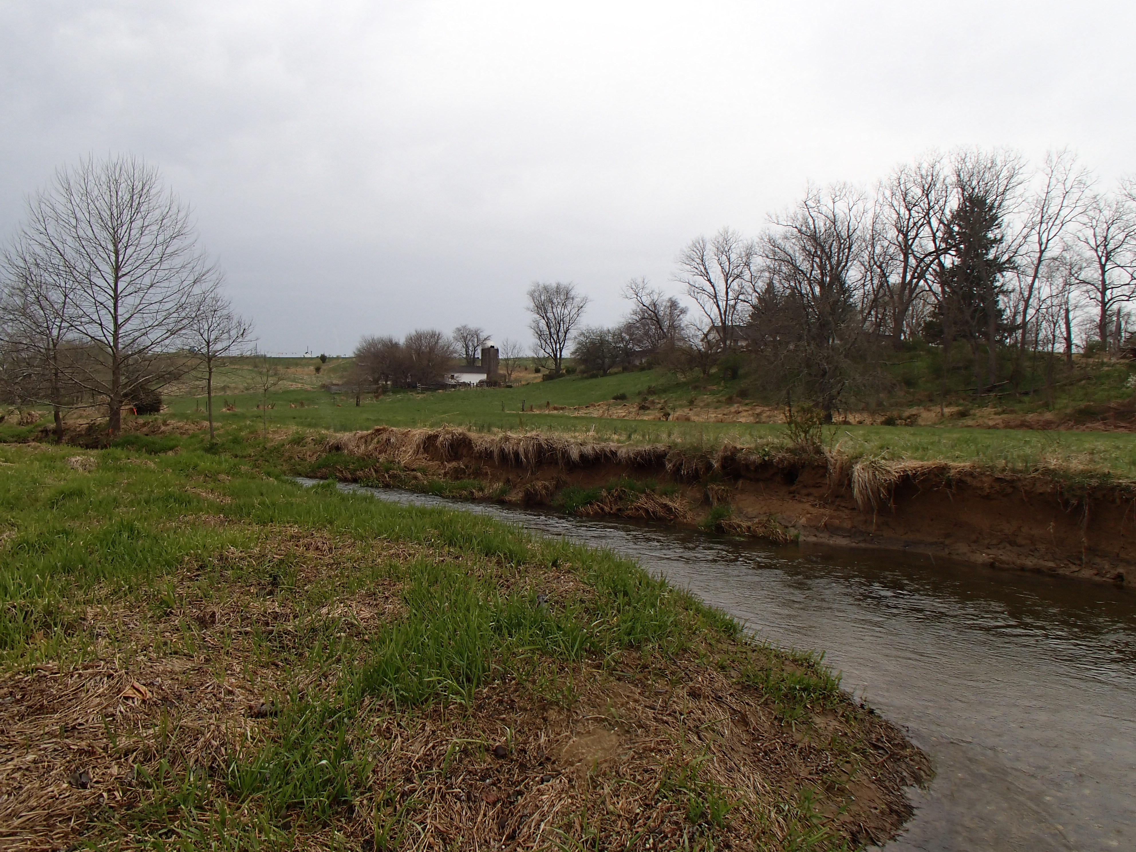 Field photo showing stream conditions at site SBPA-201-X-2014-1