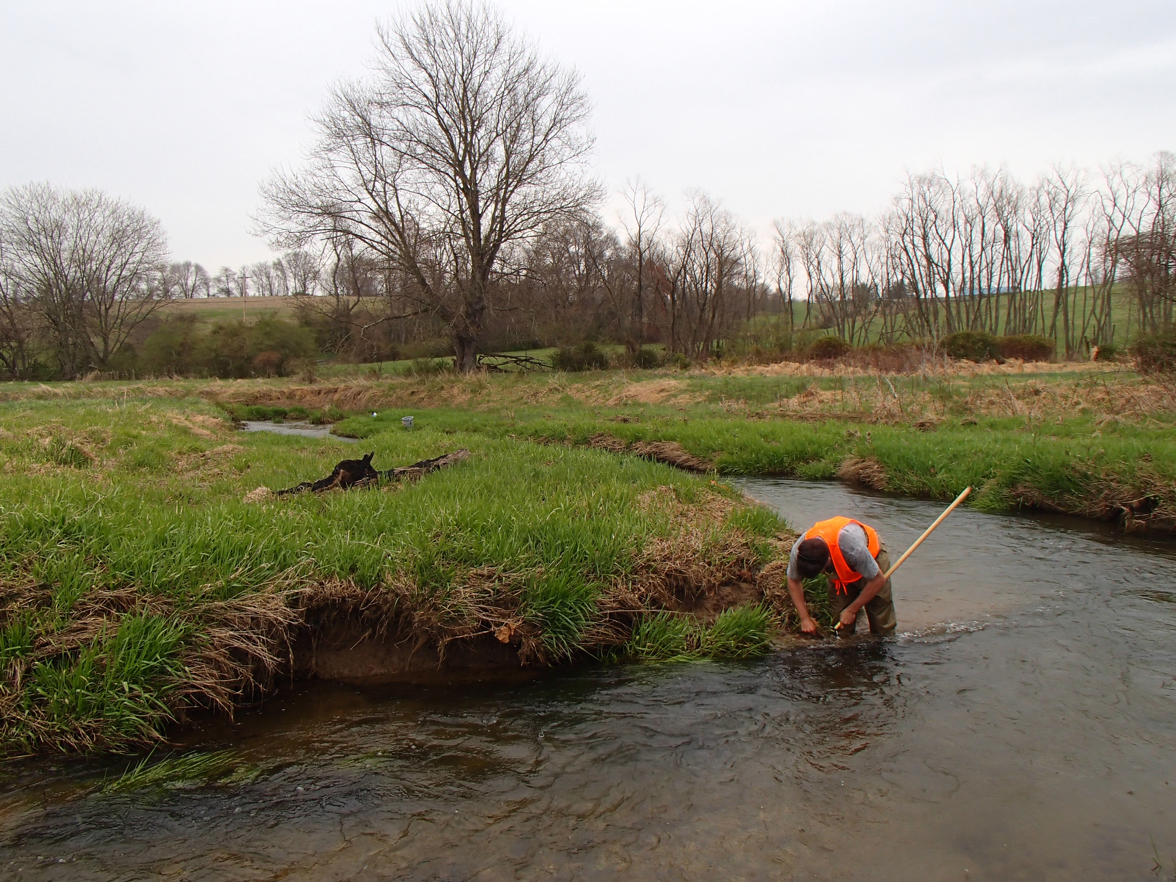 Field photo showing stream conditions at site SBPA-201-X-2014-2