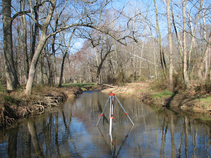 Field photo showing stream conditions at site SBPA-203-R-2007-2