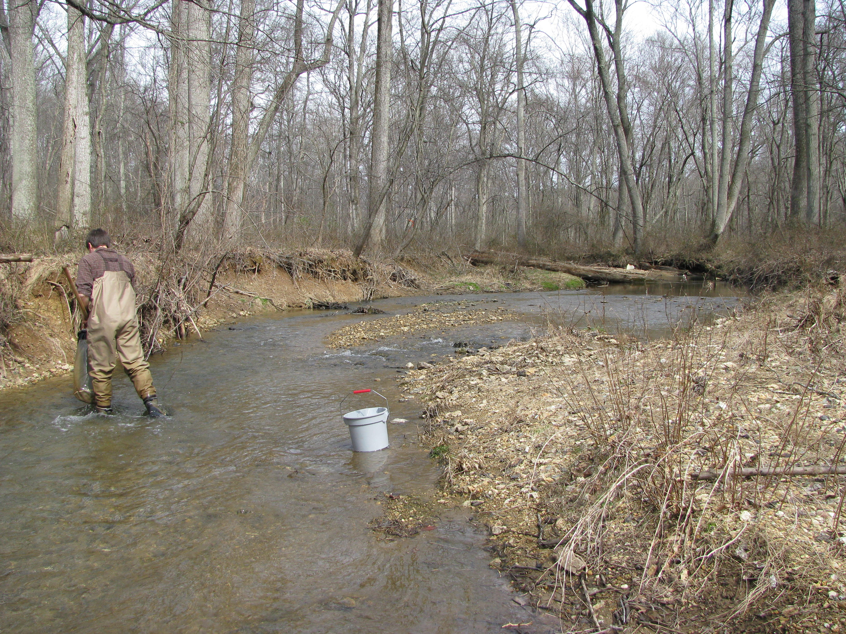 Field photo showing stream conditions at site SBPA-222-A-2012-1