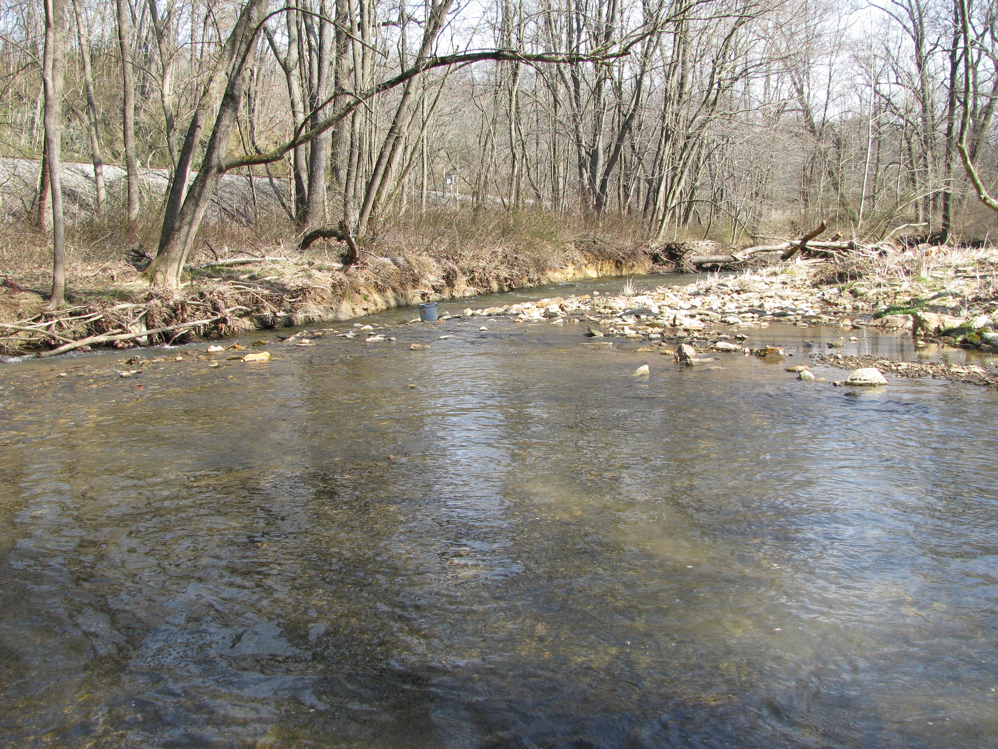 Field photo showing stream conditions at site SBPA-232-A-2012-2