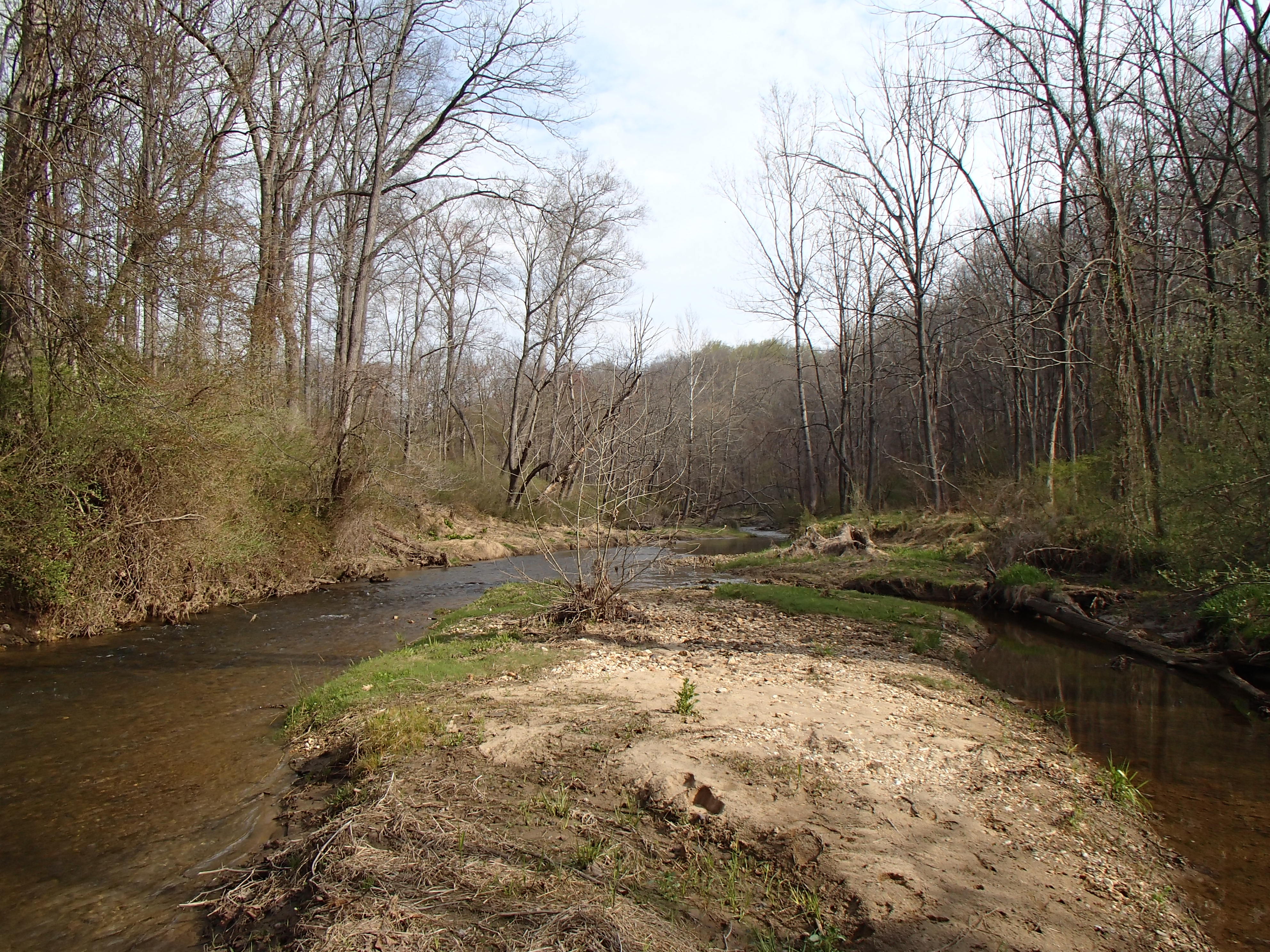 Field photo showing stream conditions at site SBPA-302-X-2014-1