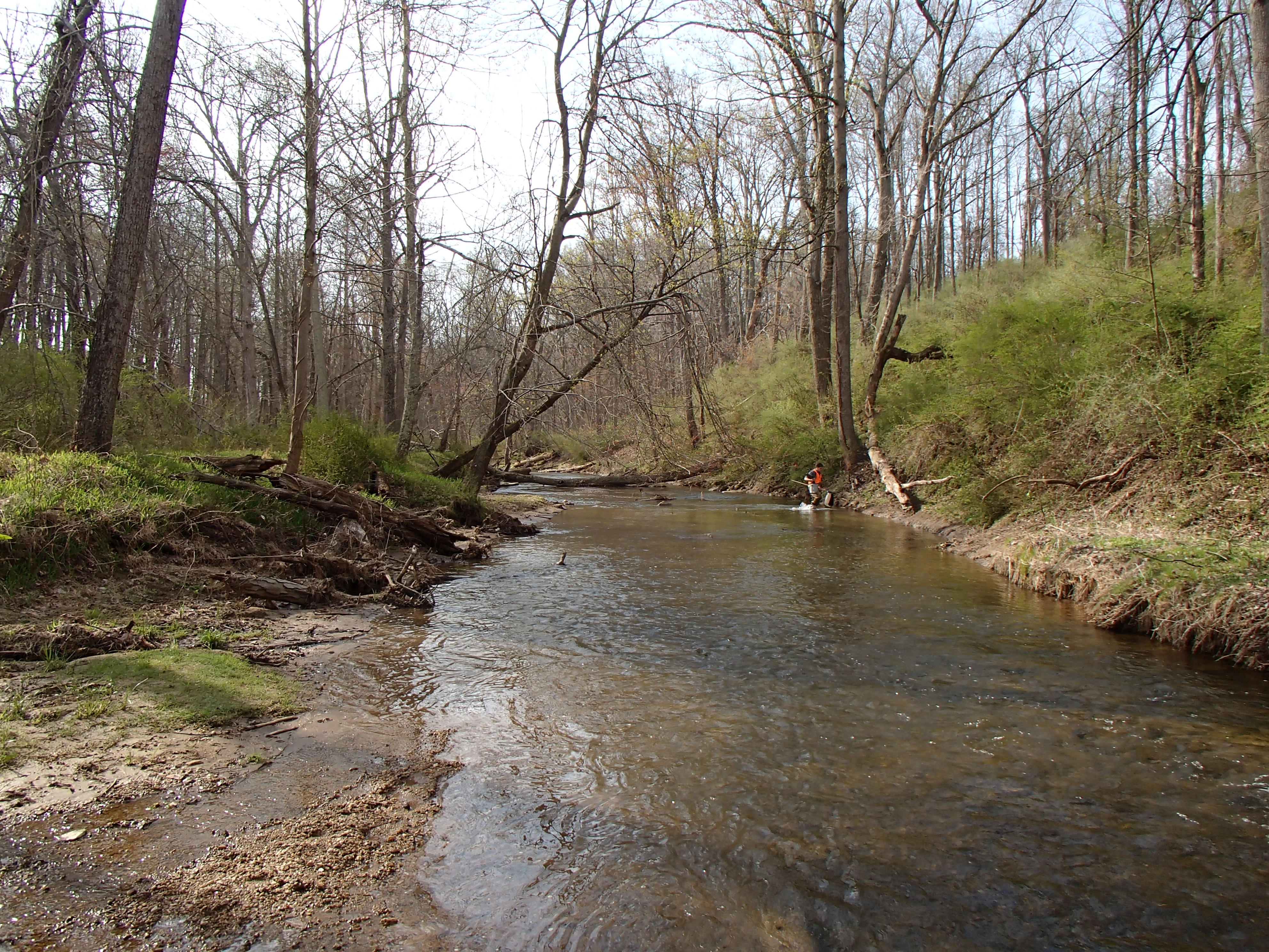Field photo showing stream conditions at site SBPA-302-X-2014-2