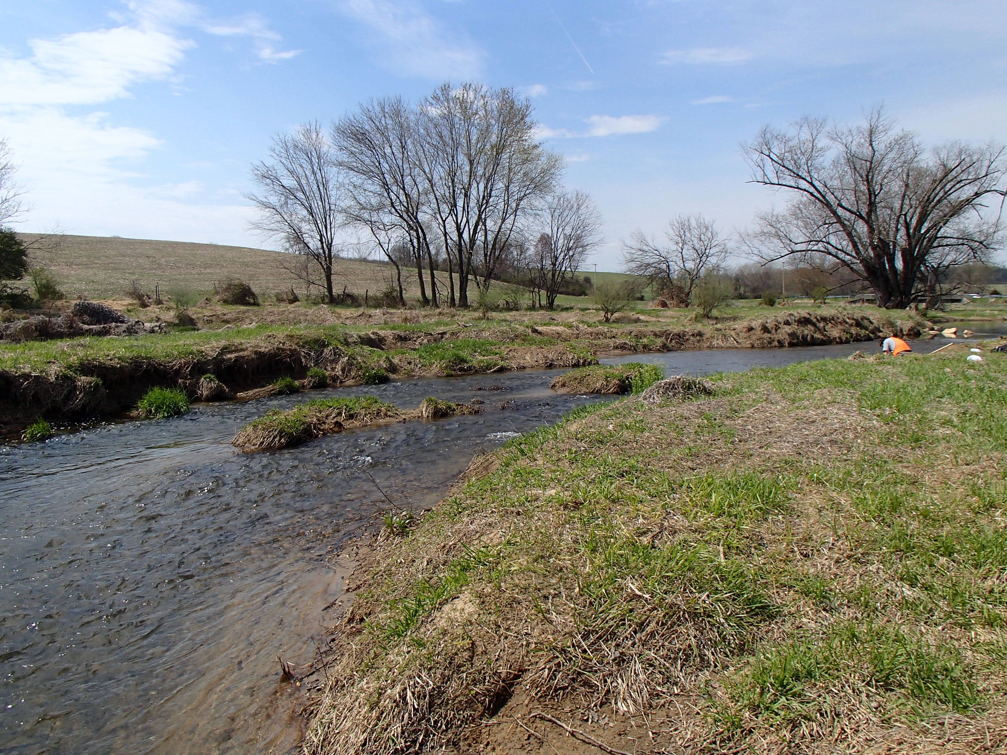 Field photo showing stream conditions at site SBPA-303-X-2014-1