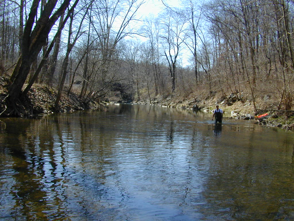 Field photo showing stream conditions at site SBPA-424-R-2000-01