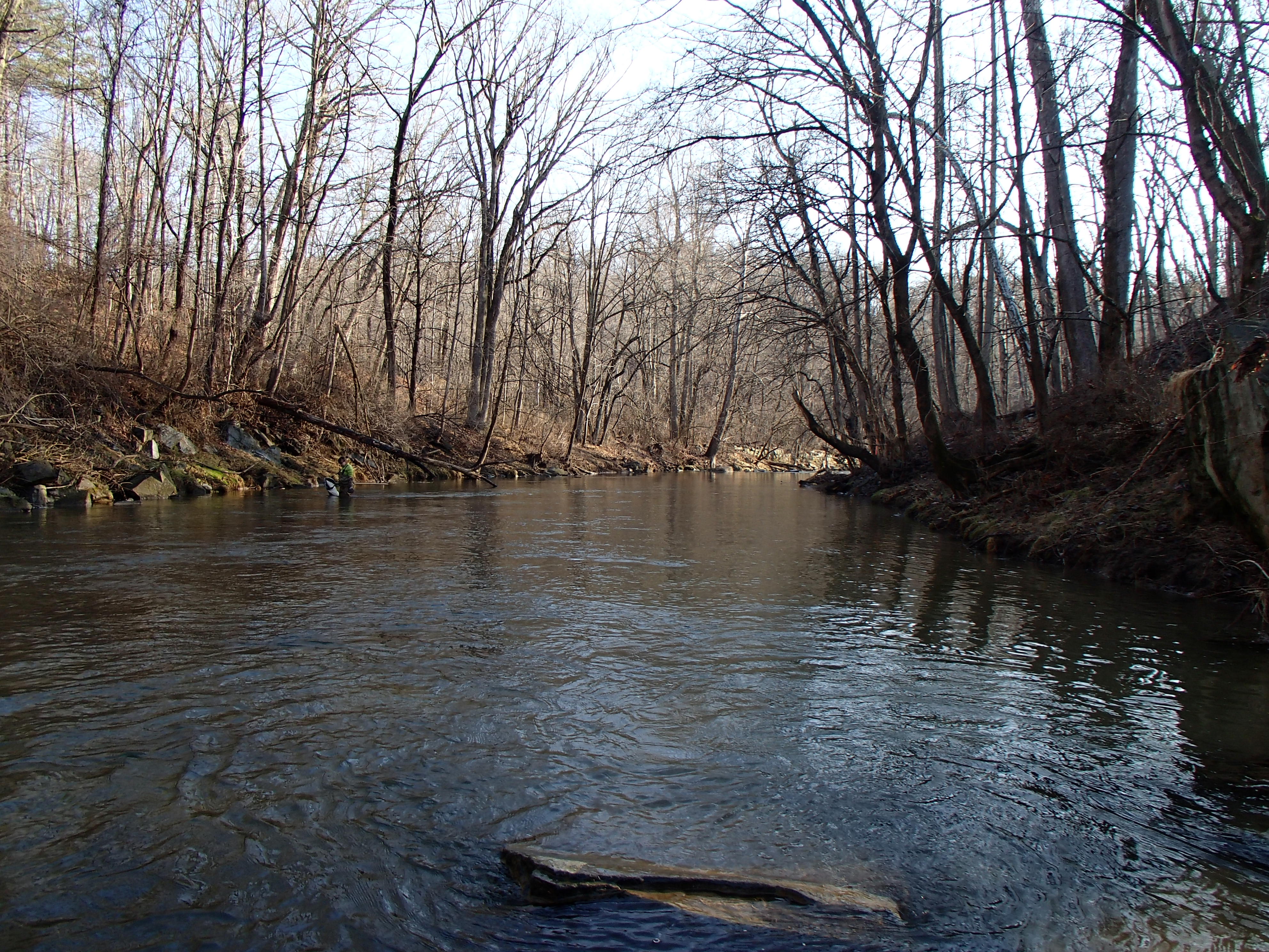 Field photo showing stream conditions at site SBPA-424-R-2014-2