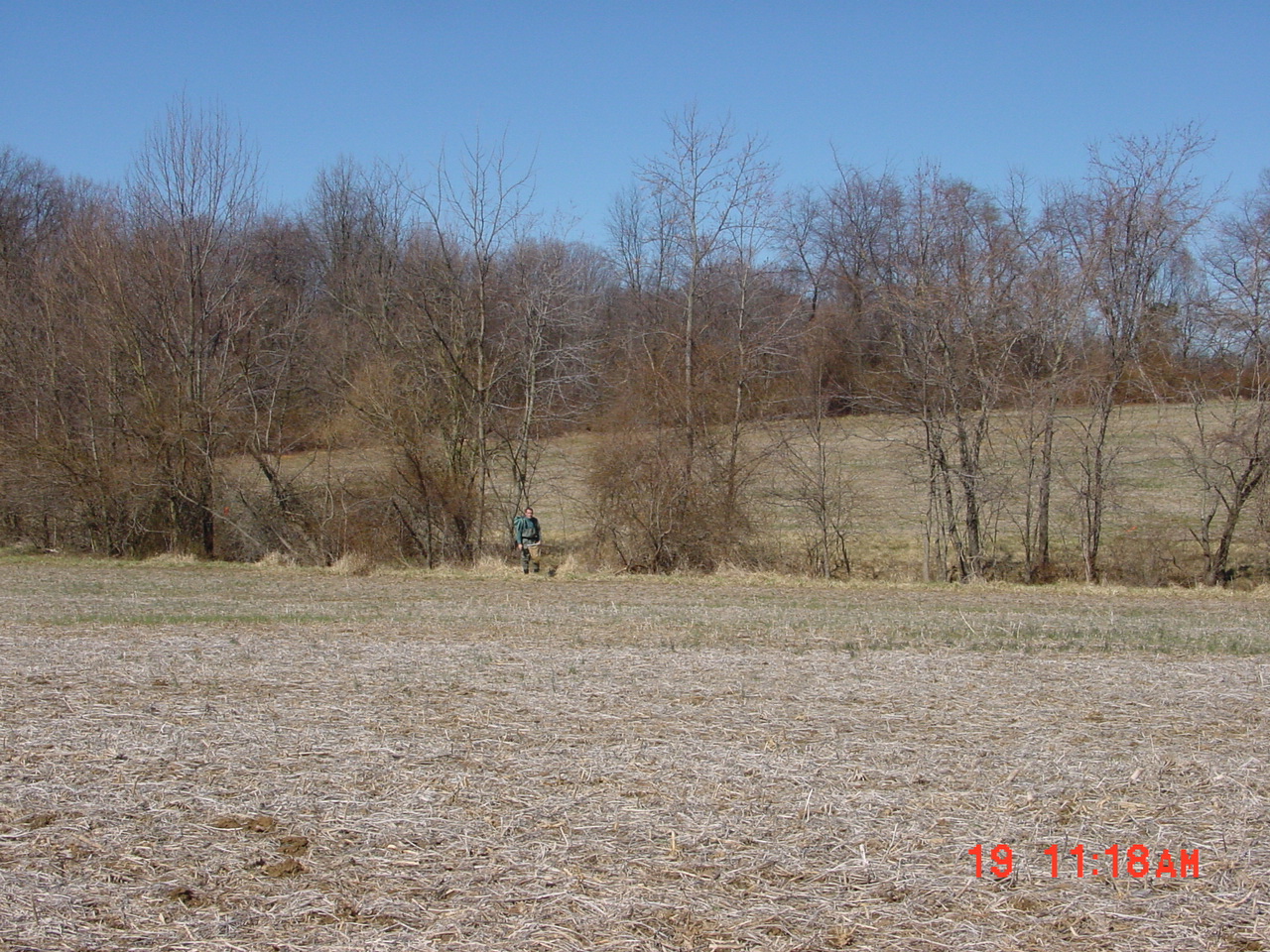 Field photo showing stream conditions at site SENE-119-R-2001-2