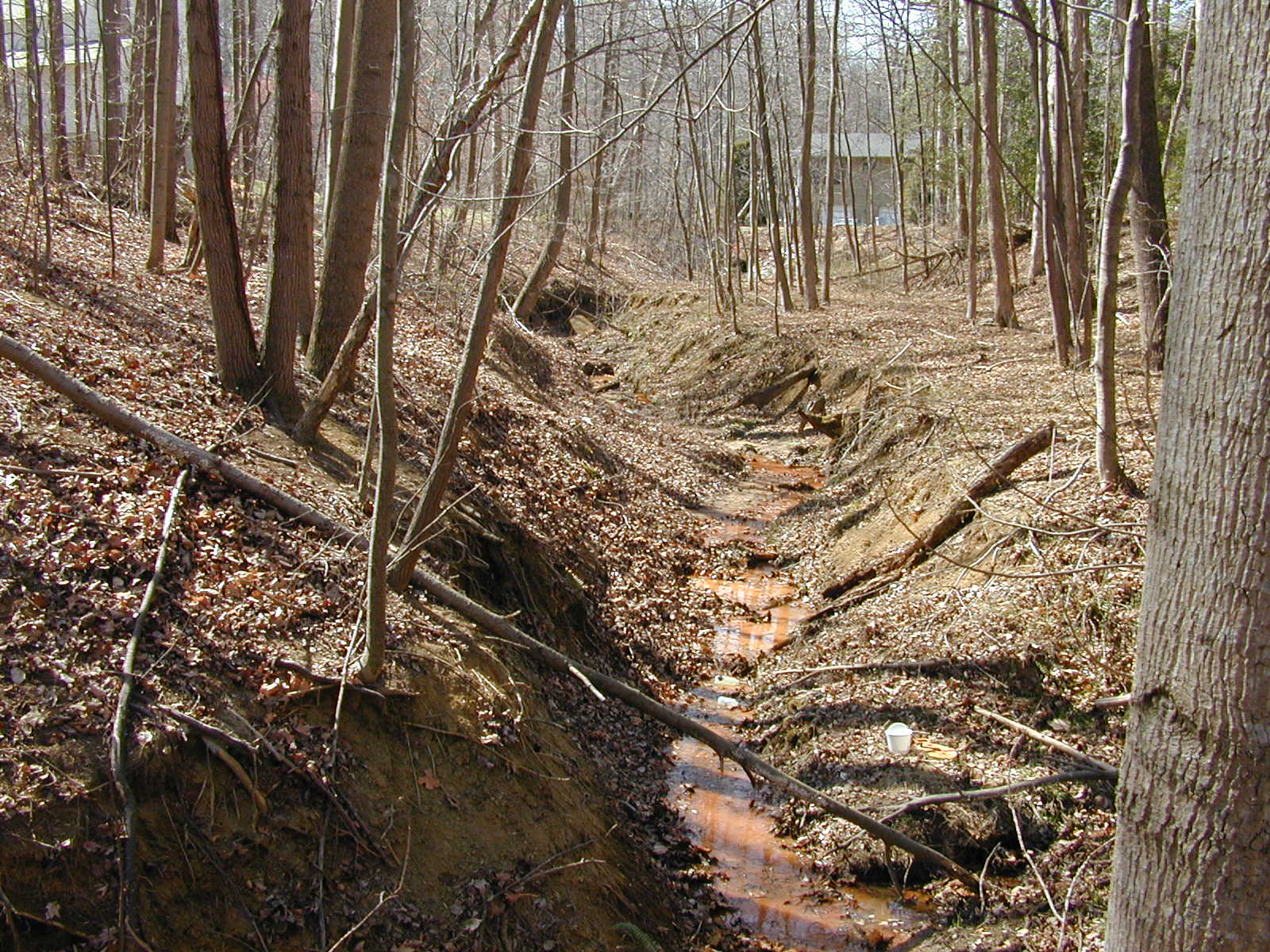 Field photo showing stream conditions at site SOUT-106-R-2002-2