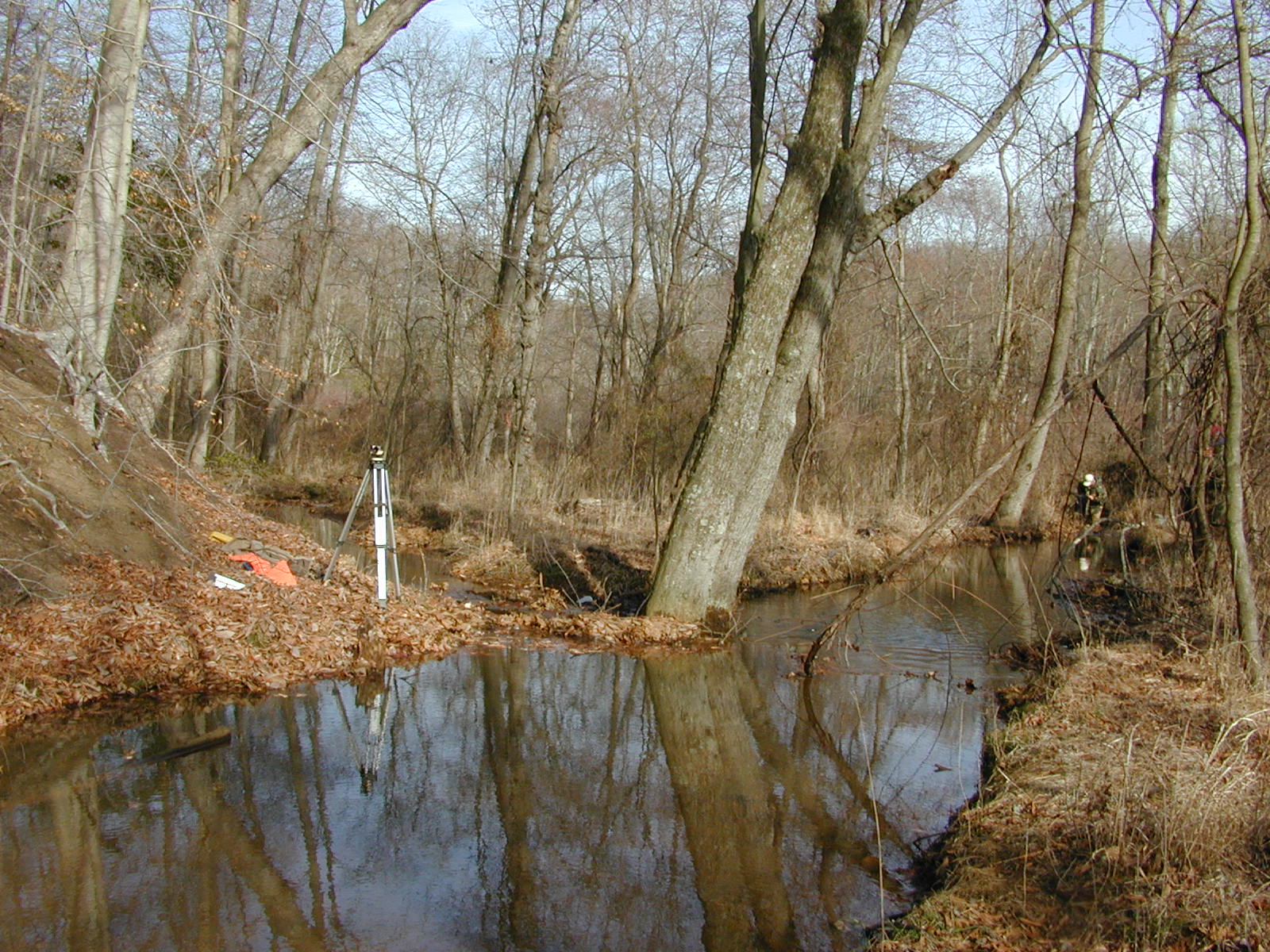 Field photo showing stream conditions at site SOUT-108-R-2002-2