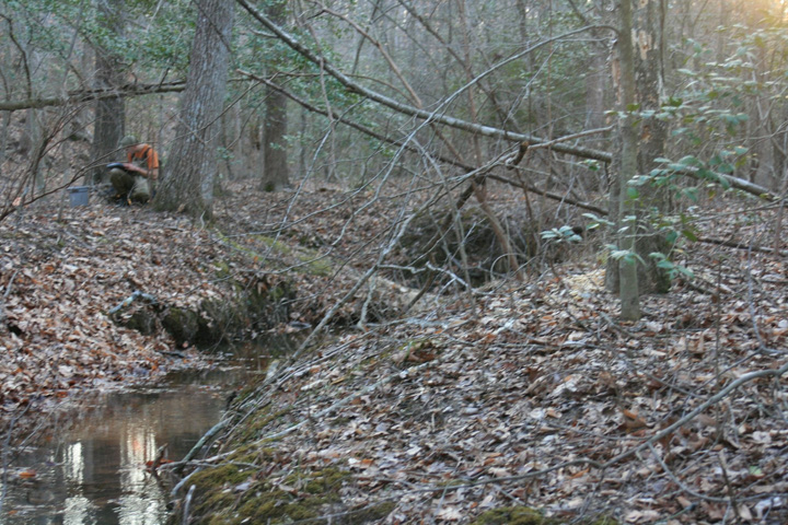 Field photo showing stream conditions at site STCL-051-S-2011-1