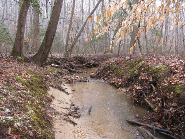 Field photo showing stream conditions at site STCL-051-S-2012-2