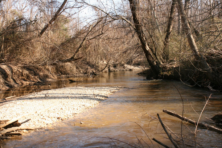 Field photo showing stream conditions at site STCL-310-A-2011-2