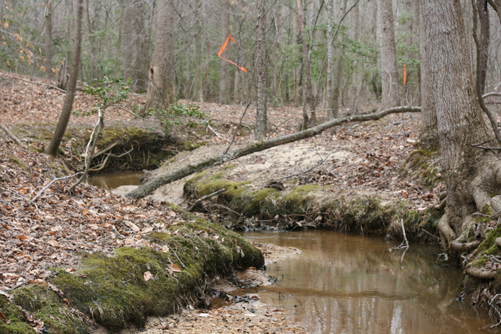 Field photo showing stream conditions at site STMA-101-A-2009-2