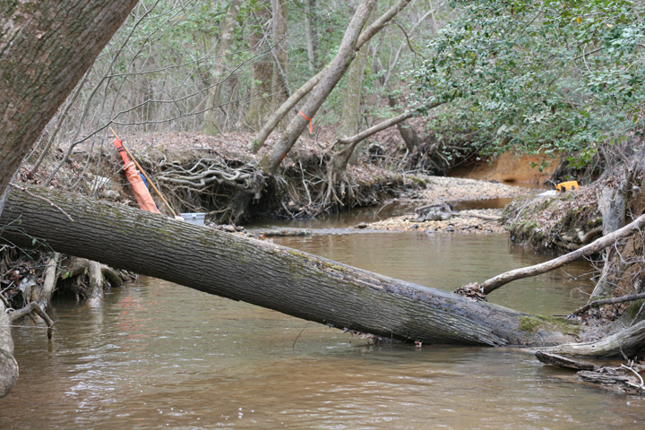 Field photo showing stream conditions at site STMA-103-R-2009-1