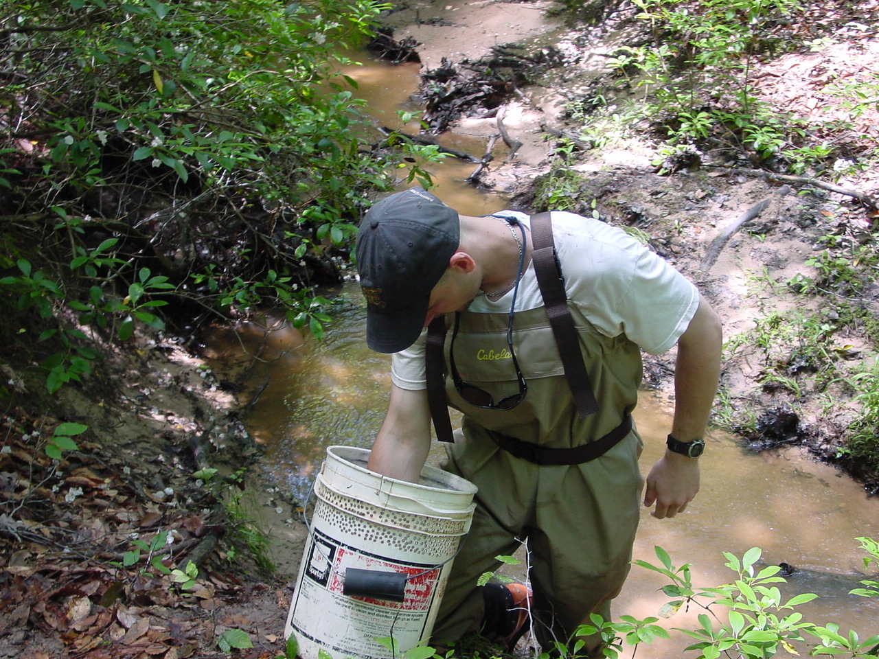 Field photo showing stream conditions at site STMA-107-R-2003-3