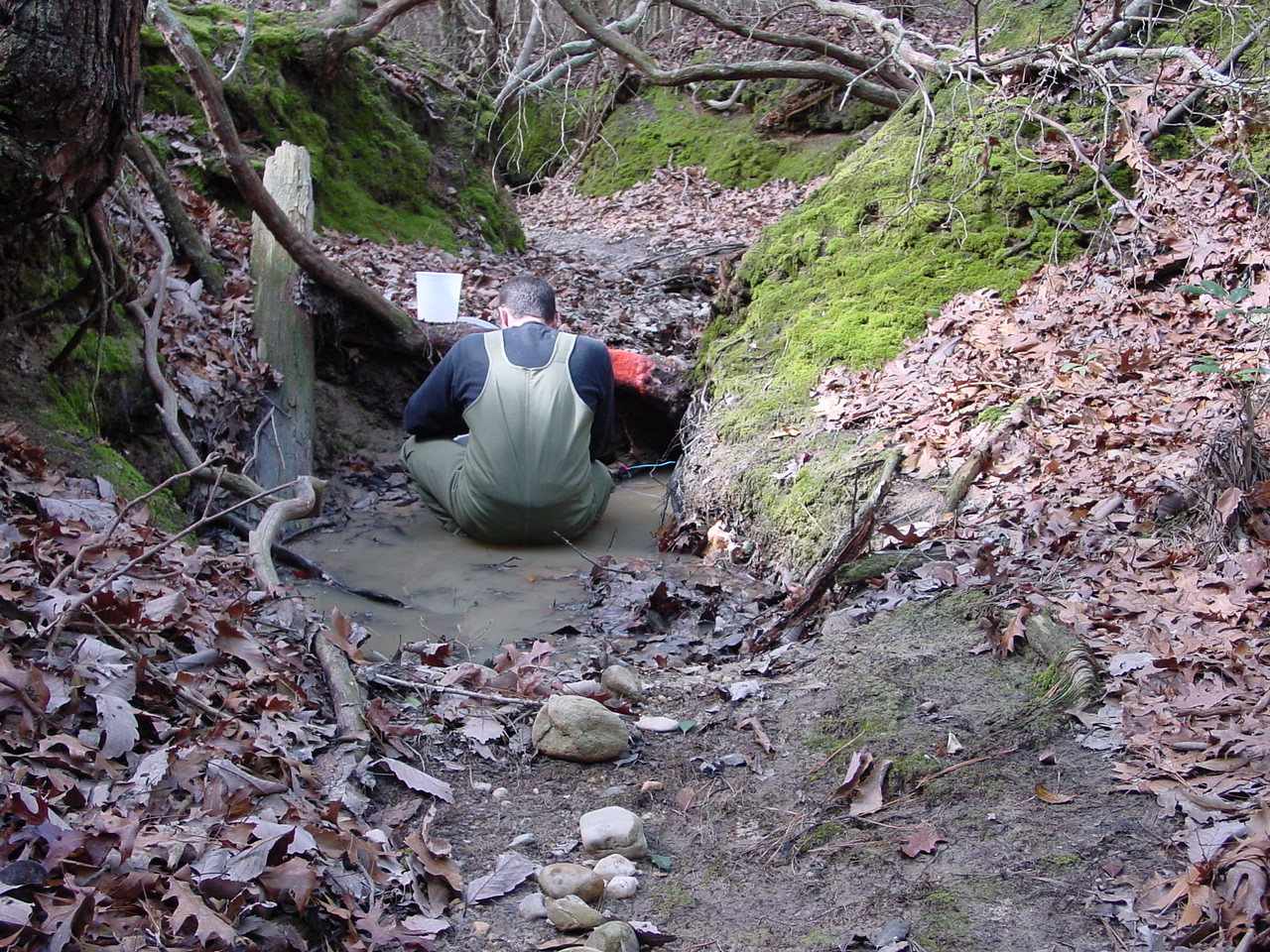 Field photo showing stream conditions at site STMA-115-R-2003-2