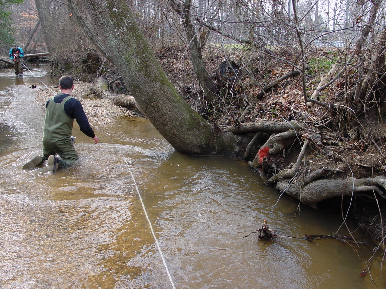 Field photo showing stream conditions at site STMA-208-R-2003-2
