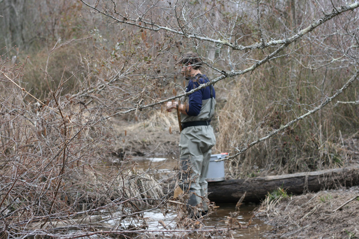 Field photo showing stream conditions at site STMA-232-A-2009-2