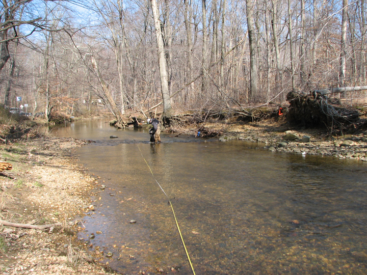 Field photo showing stream conditions at site SWAN-204-B-2008-1
