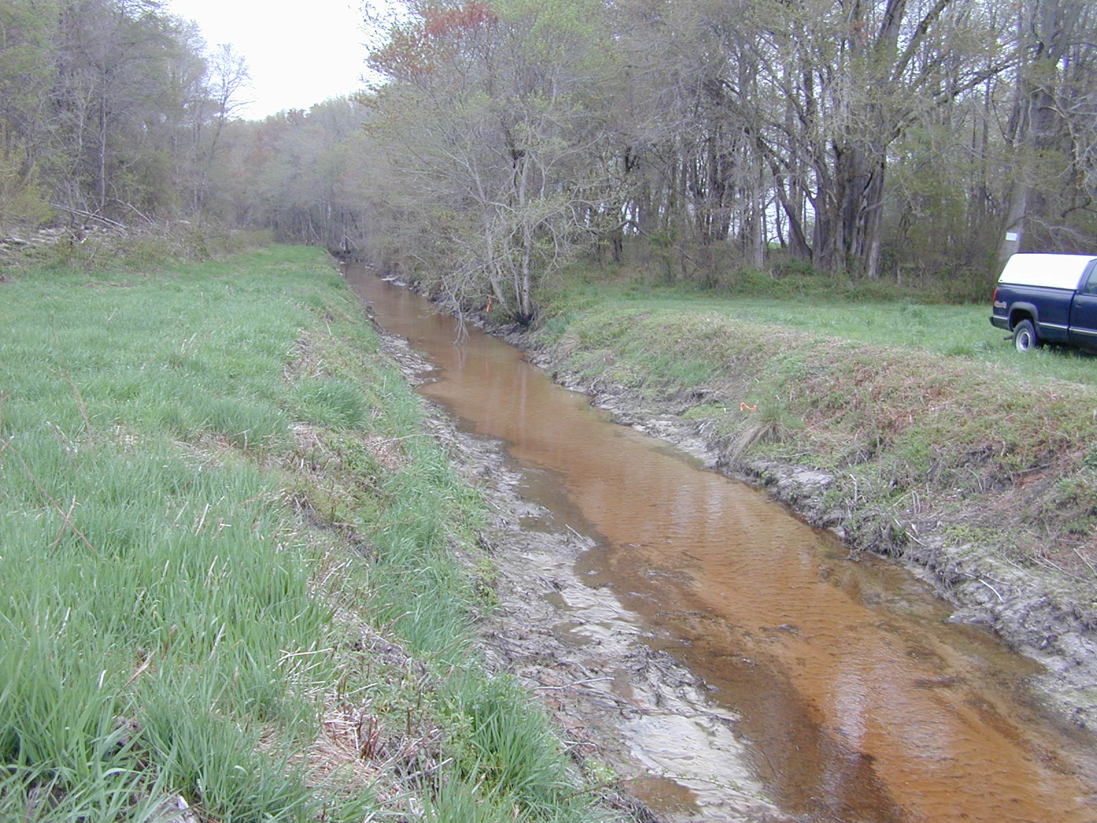 Field photo showing stream conditions at site TUCK-119-R-2003-1015