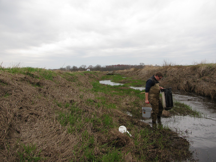 Field photo showing stream conditions at site TUCK-206-H-2010-2