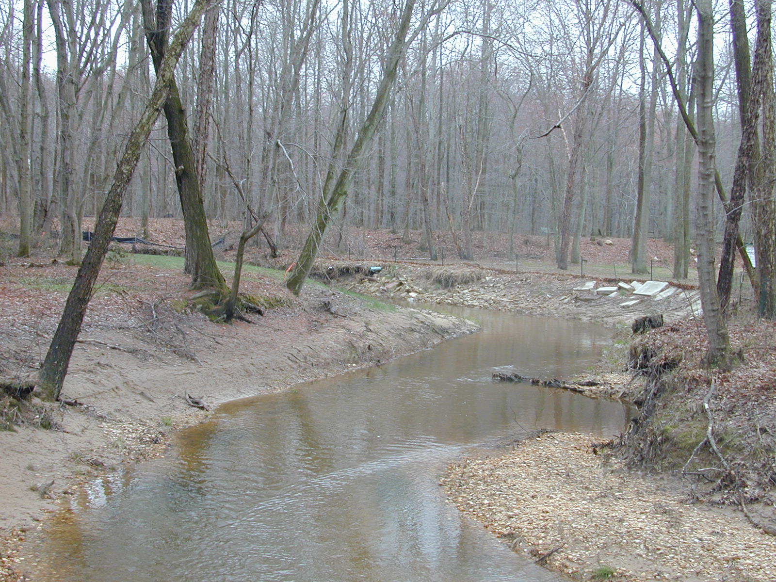 Field photo showing stream conditions at site UELK-215-R-2003-0986