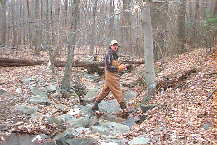 Field photo showing stream conditions at site UMON-115-R-2000-01