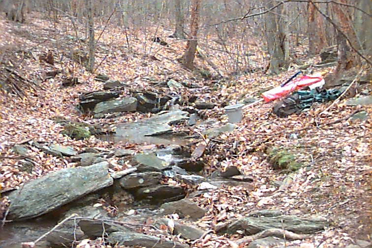 Field photo showing stream conditions at site UMON-115-R-2000-02