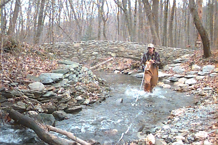 Field photo showing stream conditions at site UMON-119-R-2000-01