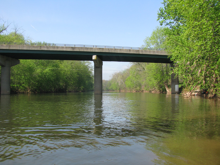 Field photo showing stream conditions at site UMON-607-H-2010-1