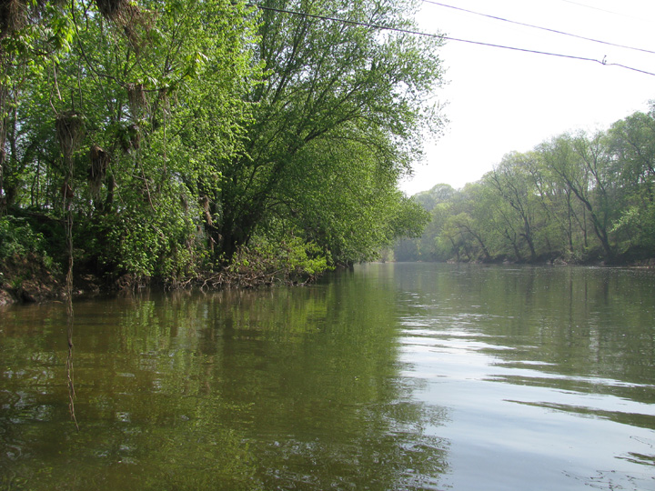 Field photo showing stream conditions at site UMON-607-H-2010-2