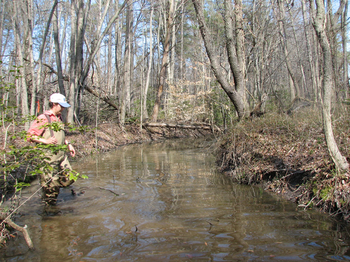 Field photo showing stream conditions at site UPCK-101-R-2007-2