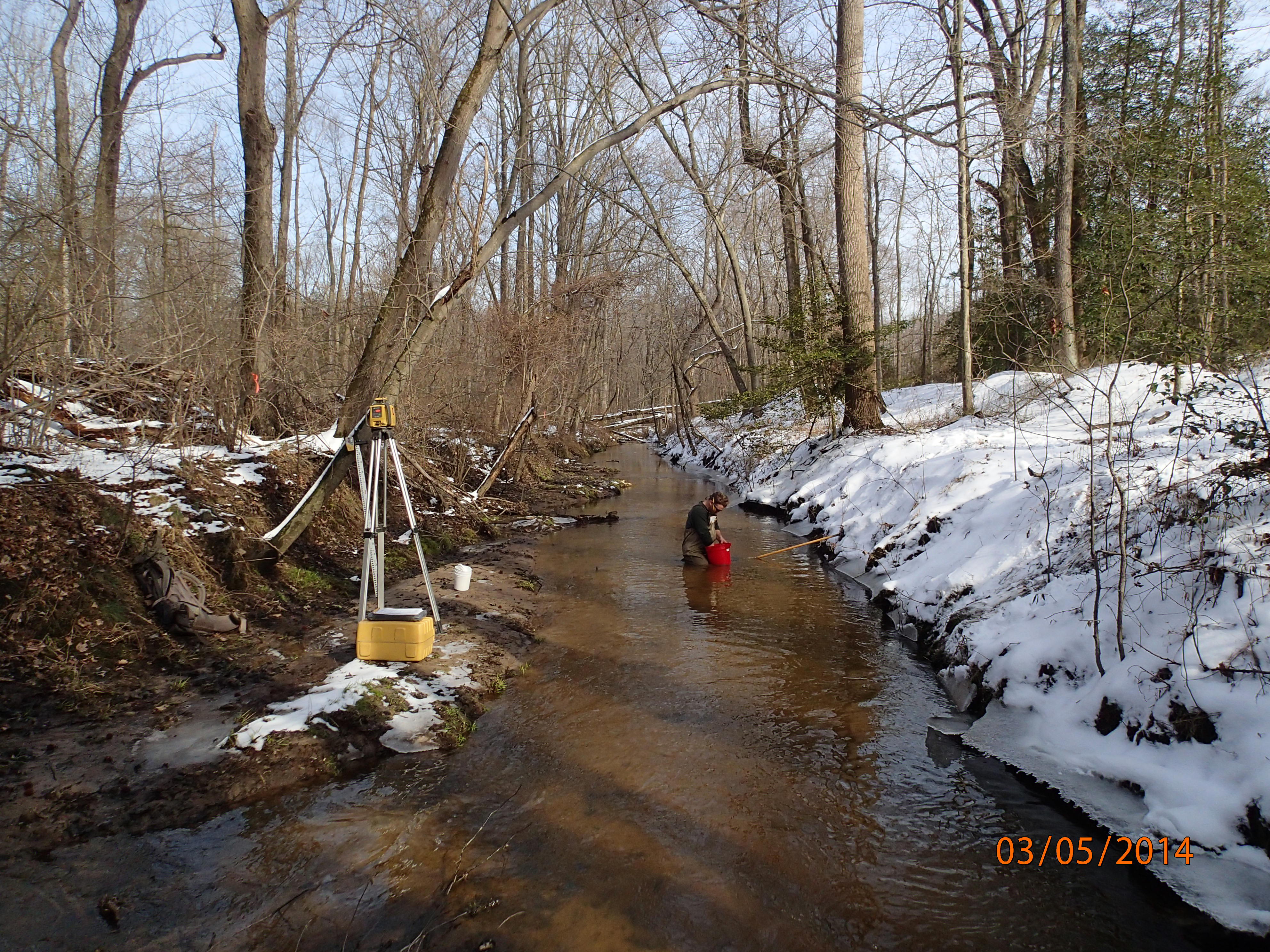 Field photo showing stream conditions at site UPCK-109-R-2014-MidpointDownstream