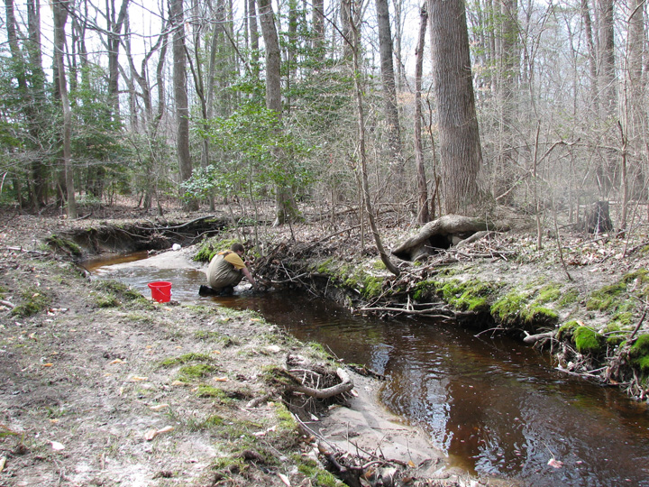 Field photo showing stream conditions at site UPCK-113-S-2007-2