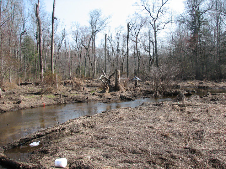 Field photo showing stream conditions at site UPCK-210-R-2007-1