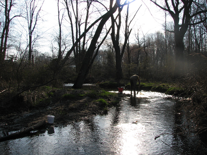 Field photo showing stream conditions at site UPCK-211-X-2007-1
