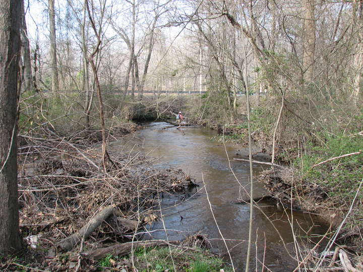 Field photo showing stream conditions at site UPCK-212-X-2007-2