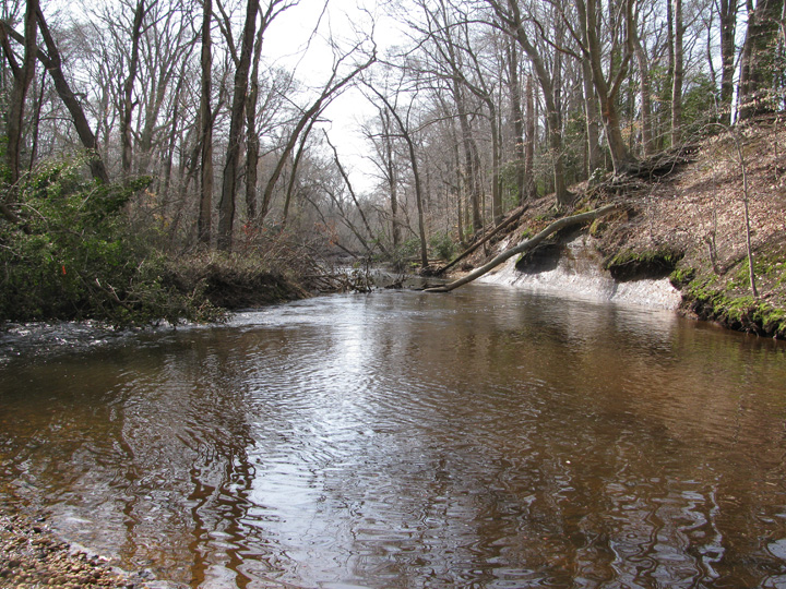 Field photo showing stream conditions at site UPCK-403-H-2010-1