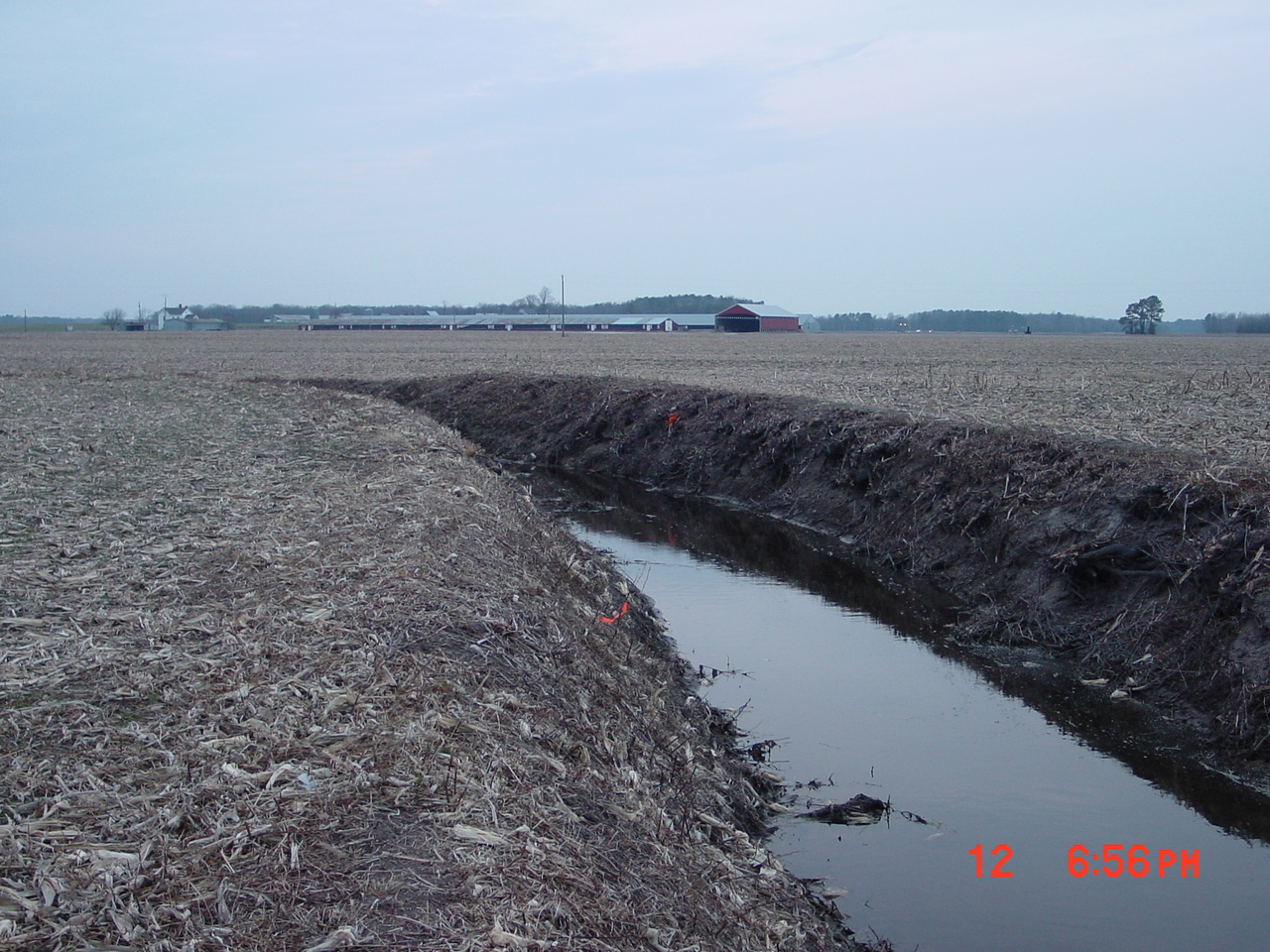 Field photo showing stream conditions at site UPPC-103-R-2001-2