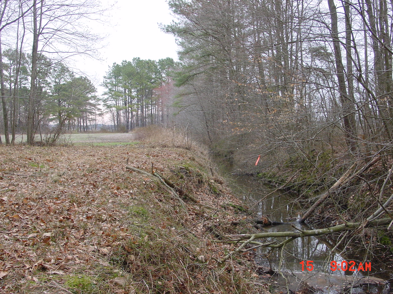 Field photo showing stream conditions at site UPPC-106-R-2001-2