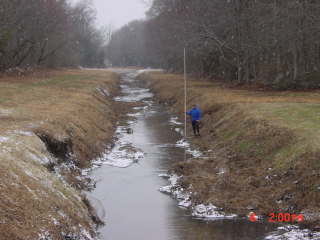 Field photo showing stream conditions at site UPPC-107-R-2001-2