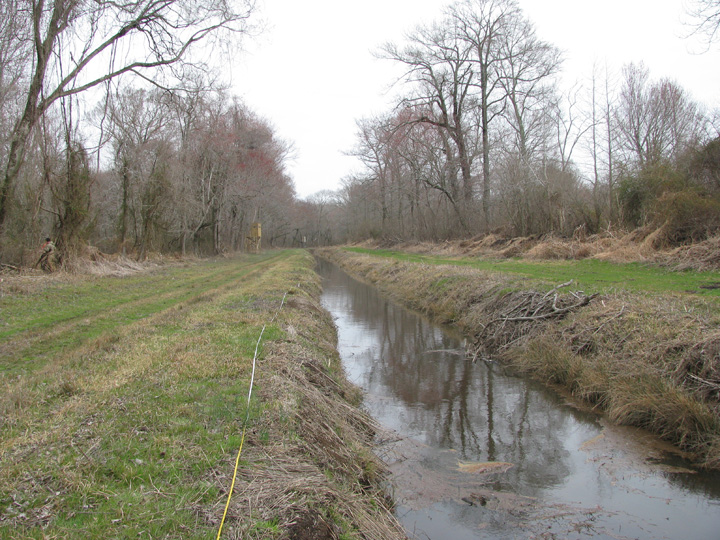 Field photo showing stream conditions at site UPPC-111-R-2009-2