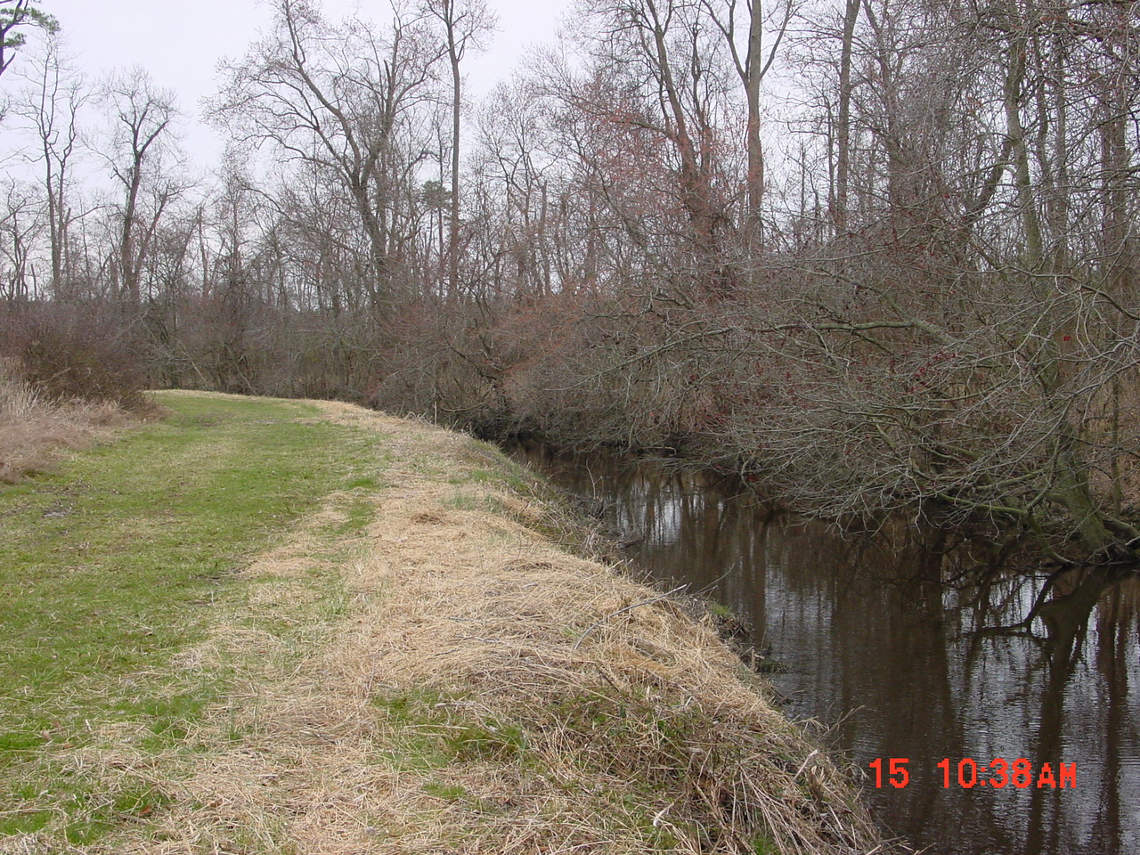 Field photo showing stream conditions at site UPPC-204-R-2001-2