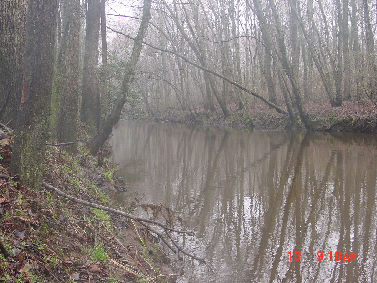 Field photo showing stream conditions at site UPPC-410-R-2001-1