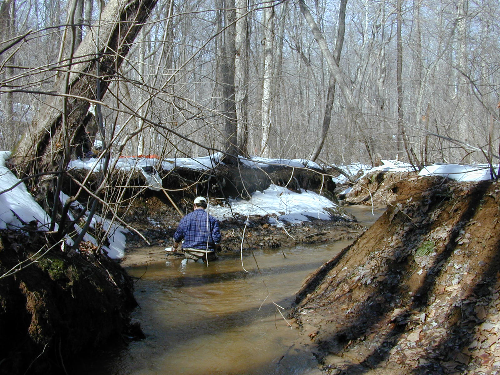 Field photo showing stream conditions at site WCHE-103-R-2003-0807