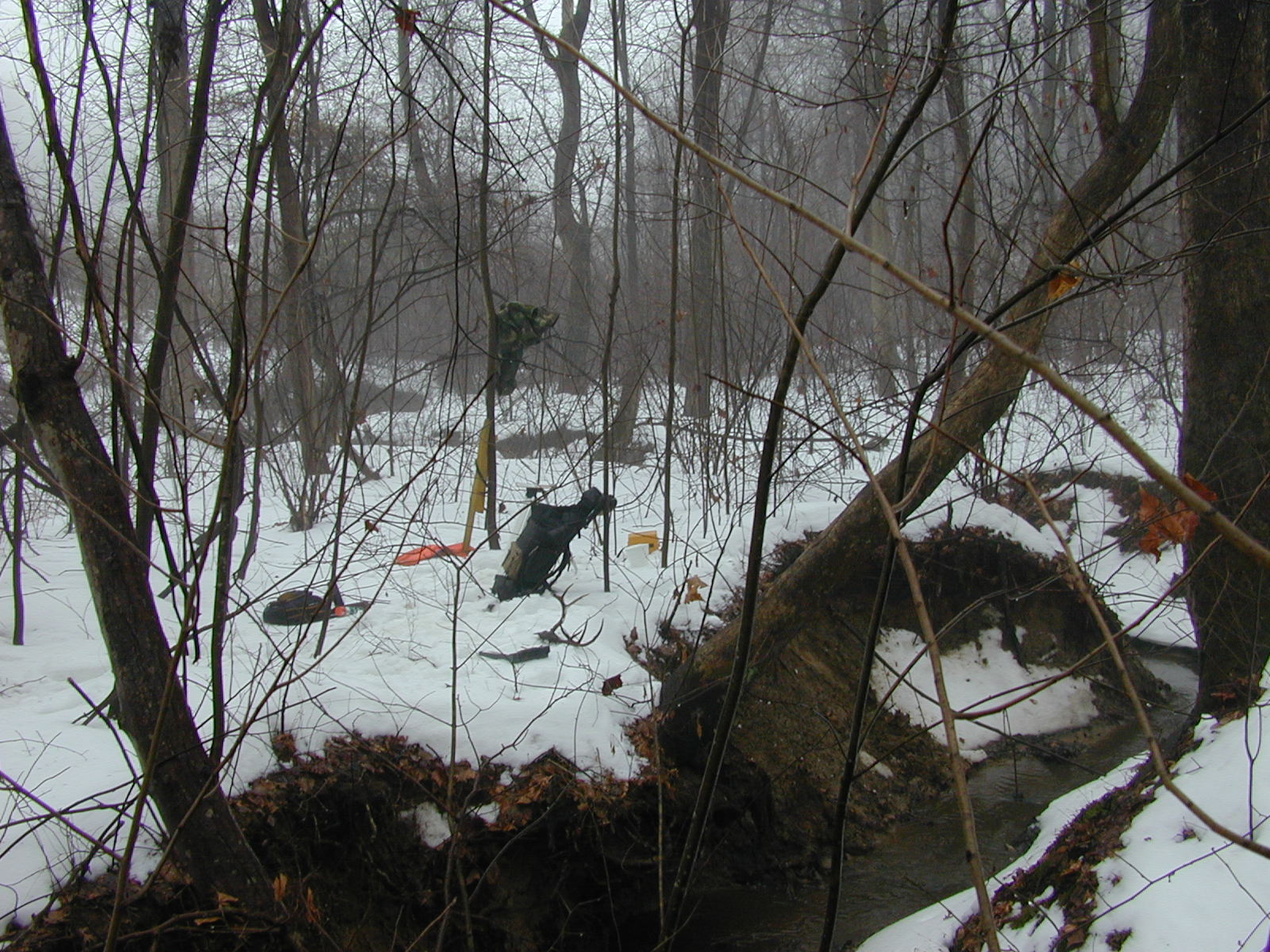 Field photo showing stream conditions at site WCHE-104-R-2003-0803
