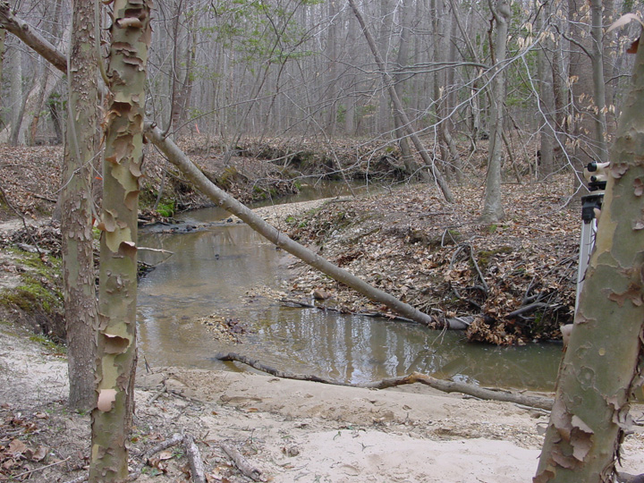 Field photo showing stream conditions at site WICO-103-R-2007-2