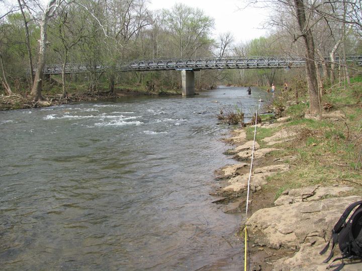 Field photo showing stream conditions at site WILL-415-H-2010-1