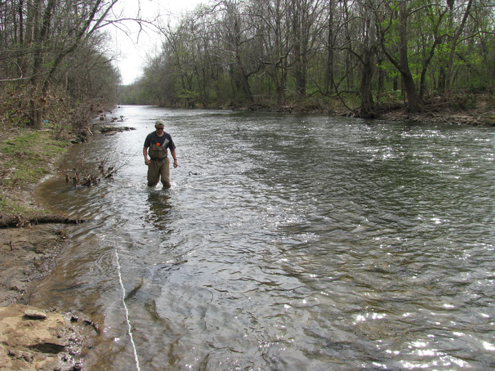 Field photo showing stream conditions at site WILL-415-H-2010-2
